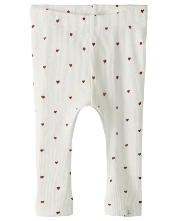 Lil  Atelier Gago Slim Leggings Coconut Milk Heart 68