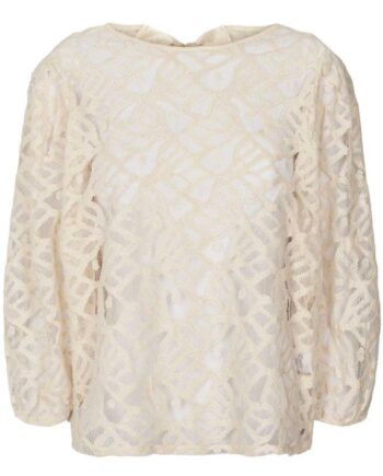 Lollys Laundry Bluse Bergen Creme