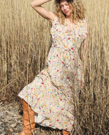 Lollys Laundry Kjole Samoll Midi Flower Print