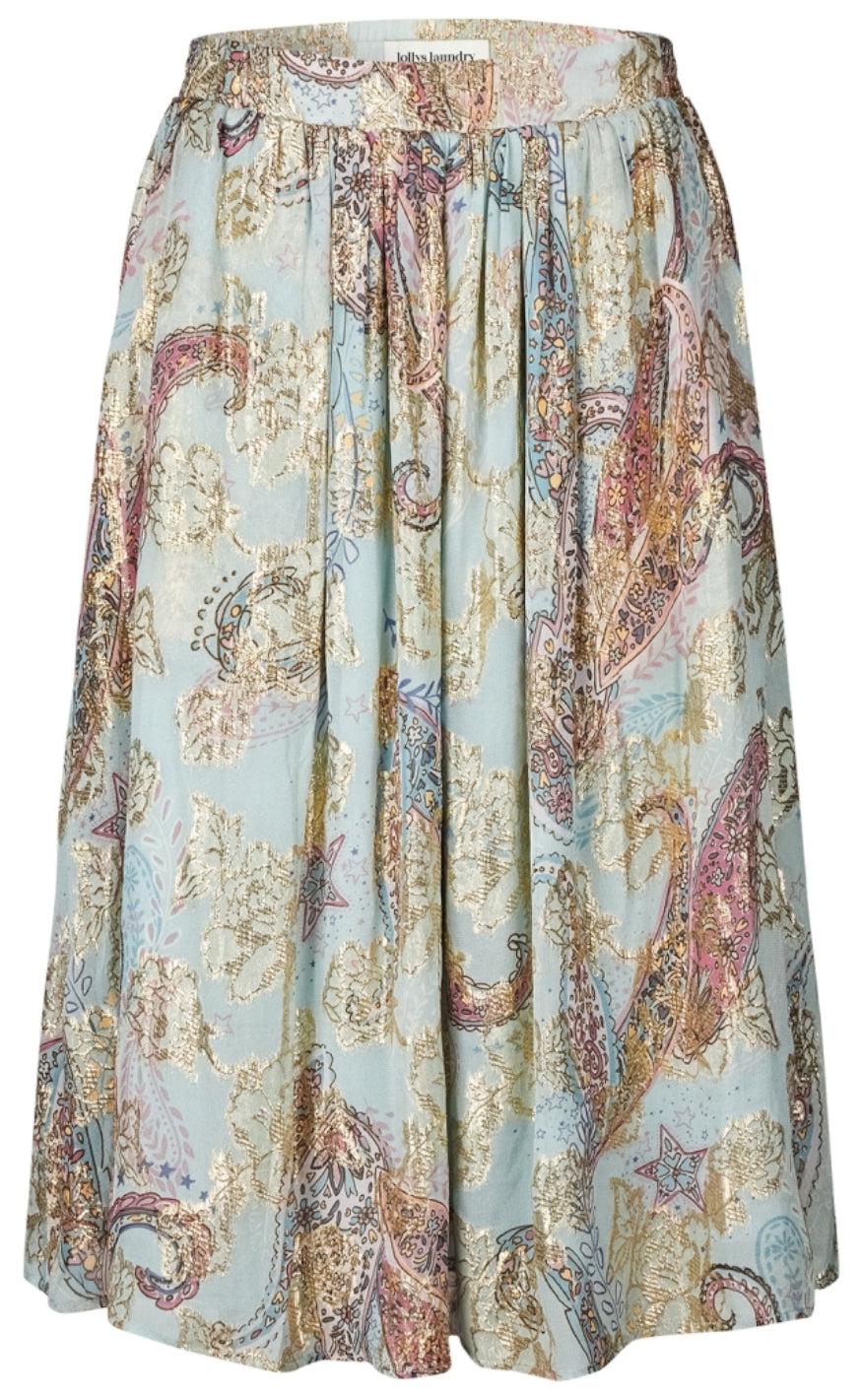Lollys Laundry Midi Nederdel Ella Light Blue
