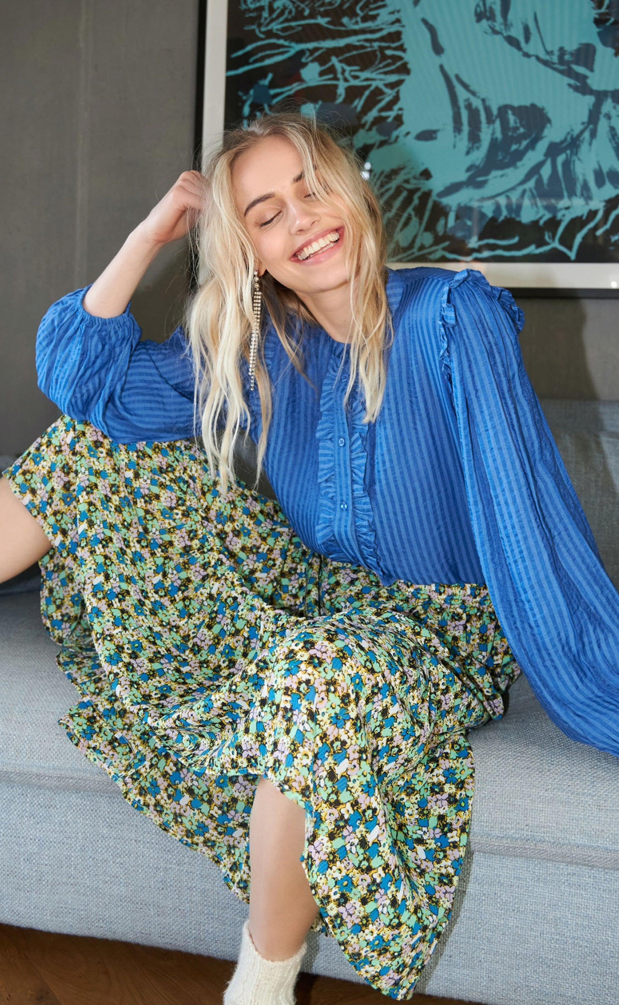 Lollys Laundry Skjorte Sue Blue