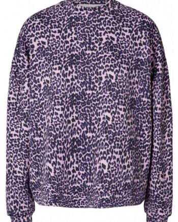 Lollys Laundry Sweat Drake Leopard Print