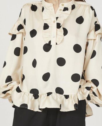 Love   Divine Bluse Love1034-   Cream Dot