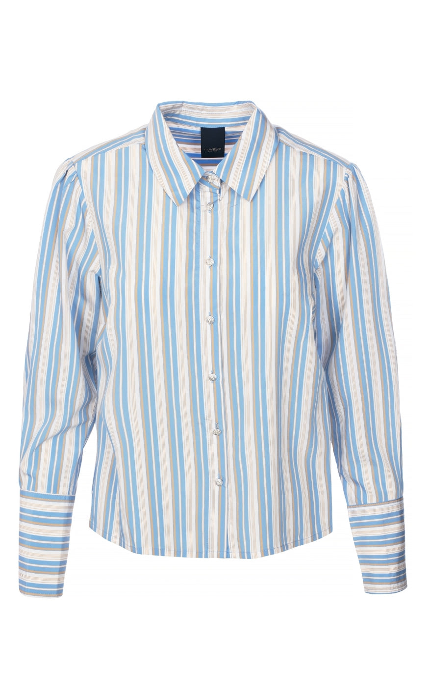 Luxzuz Skjorte Makko Brunnera Blue