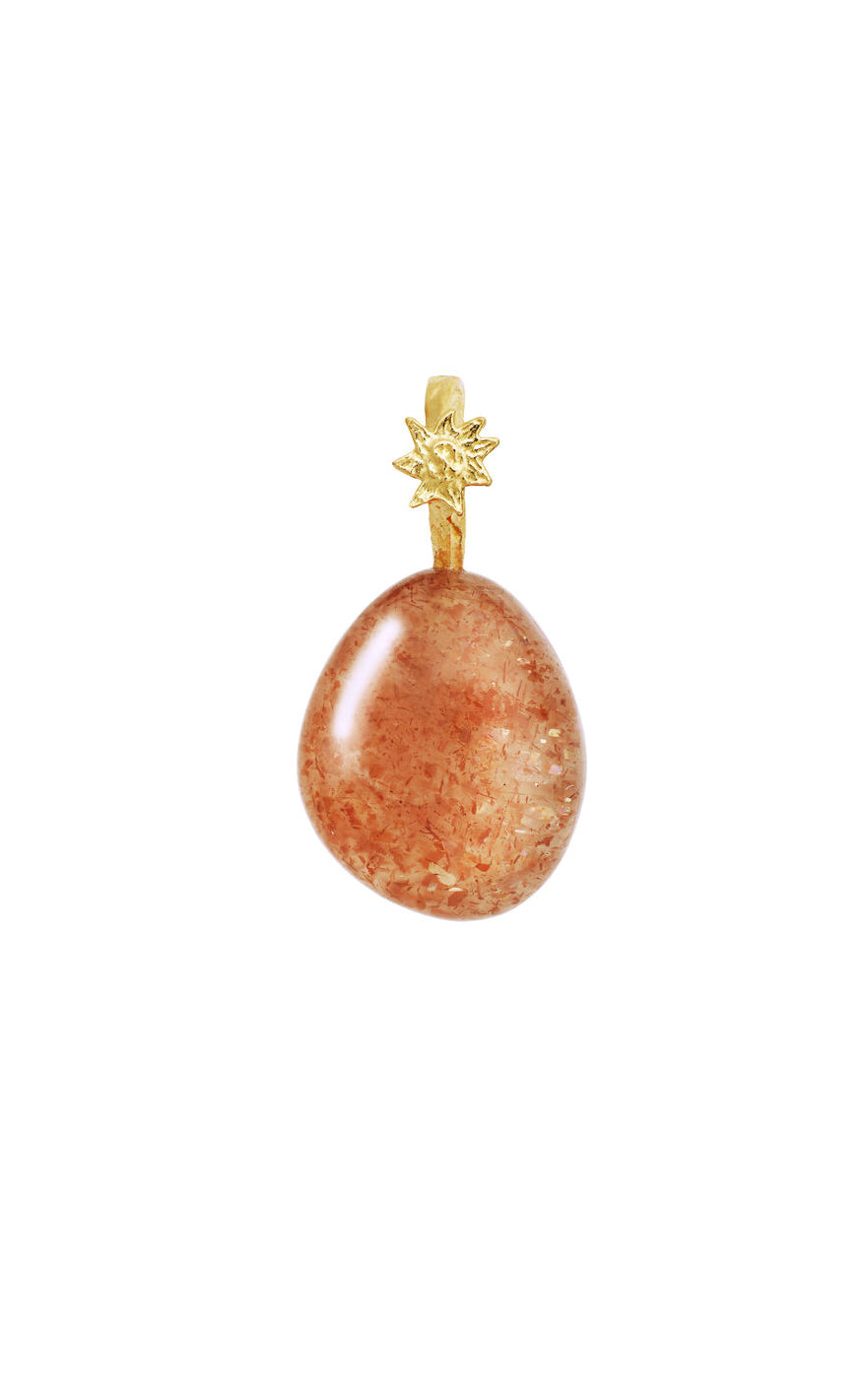 Maanesten Vedhæng Fire Sunstone