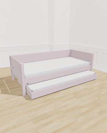 Manis-  Liv Børneseng Med Gæsteseng 90x200 Natural Rose
