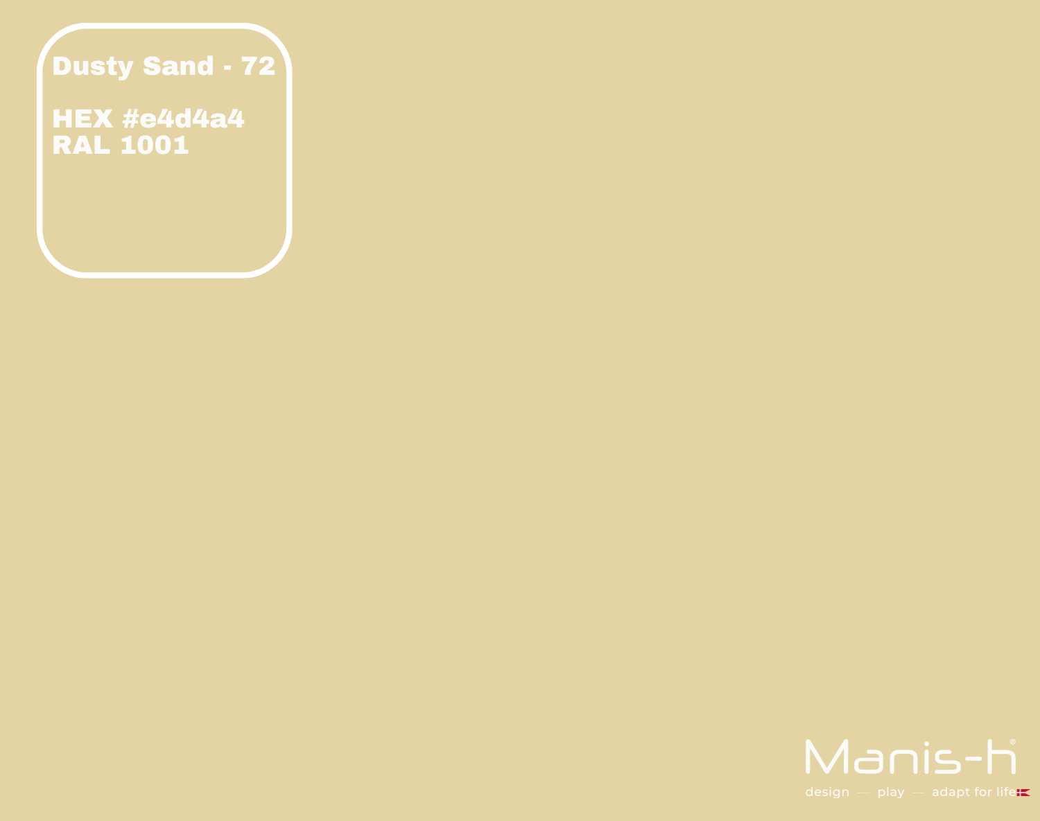 Manis-  Sengehest Classic  Dusty Sand   160 Cm
