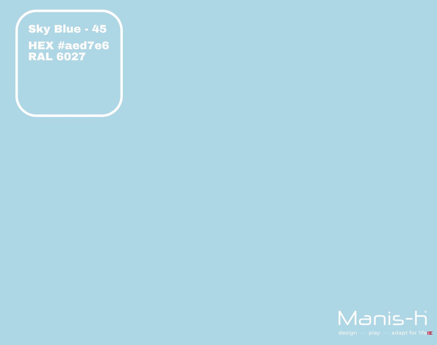 Manis-  Sengehest Med Tremmer  Sky Blue   160 Cm