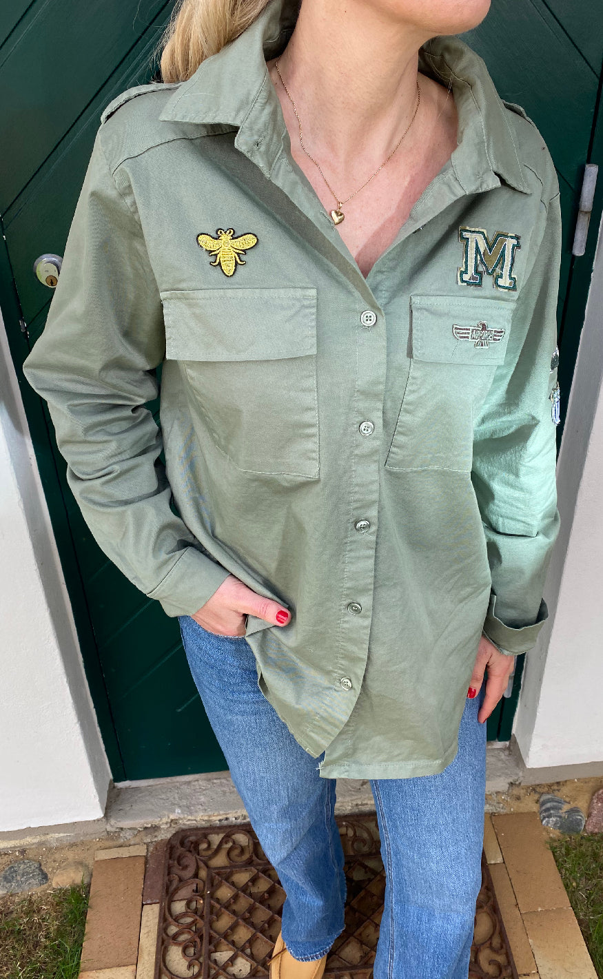 Marta Du Chateau Jakke Millie Military
