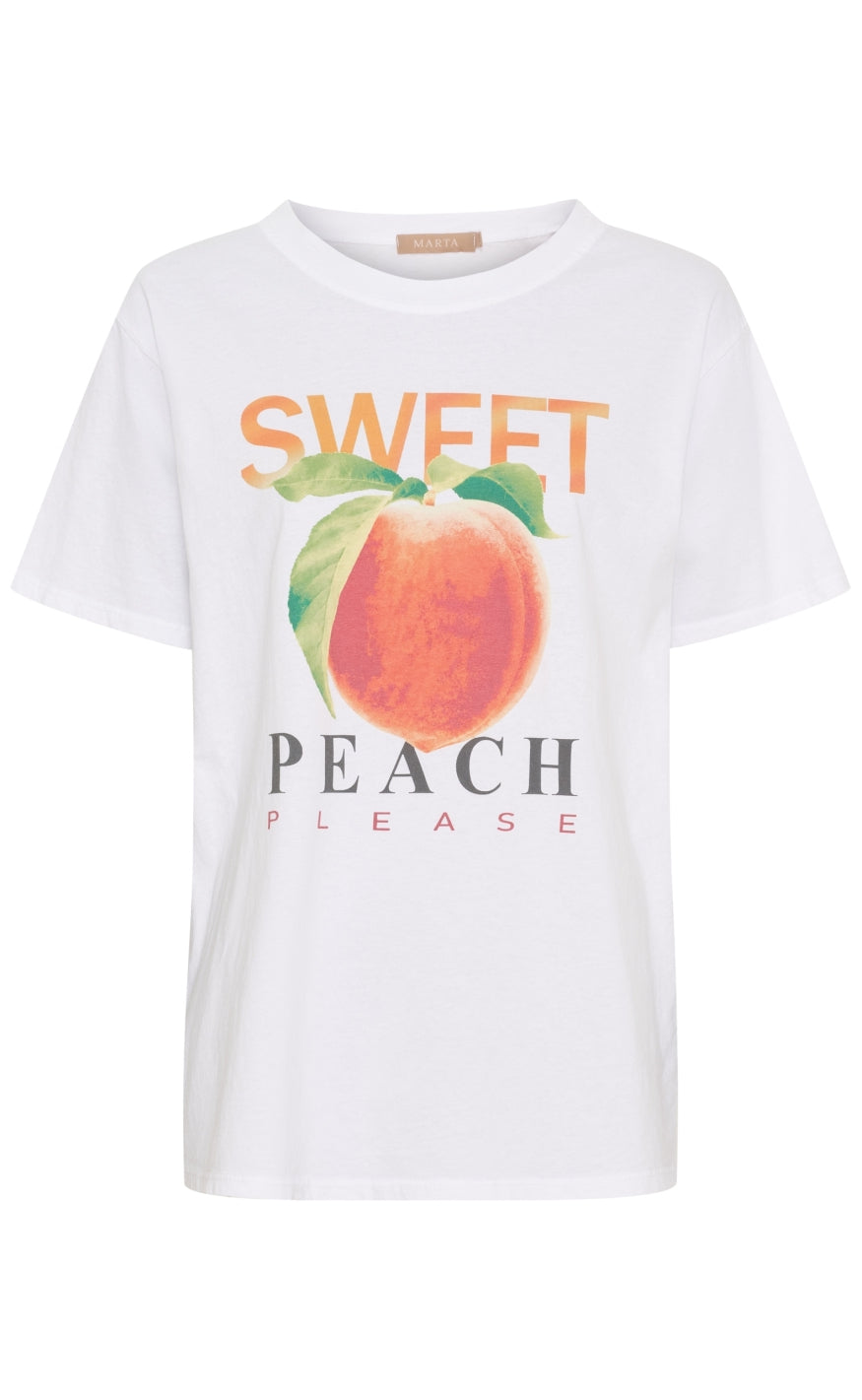 Marta Du Chateau  -shirt Inge White Peach