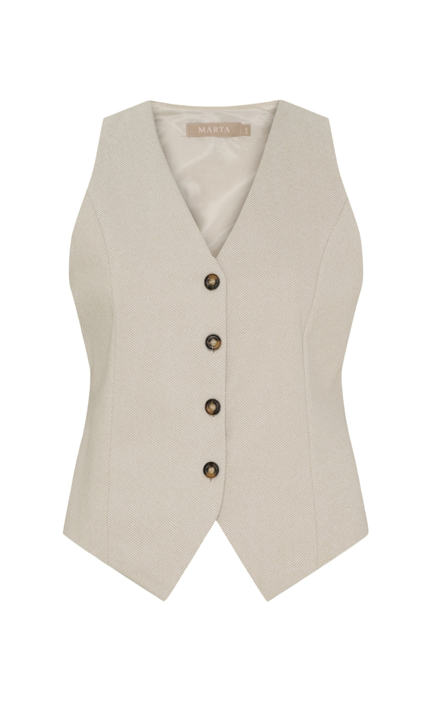 Marta Du Chateau Vest Rainey Beige