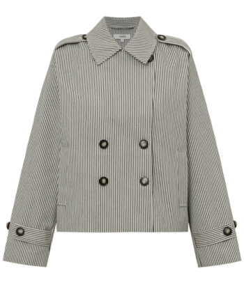 Mbym Jakke Becker Black Beige Stripe