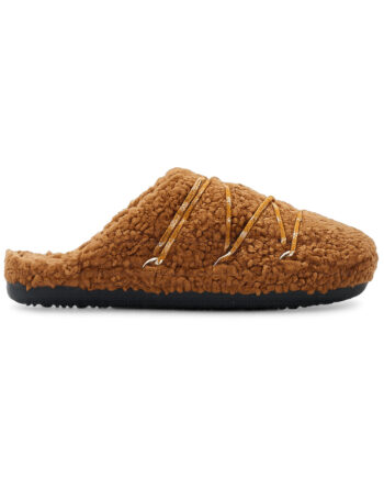 Moon Boots Slippers Teddy Cognac