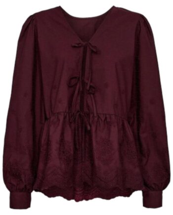 Moves Bluse Selinna Windsor Wine