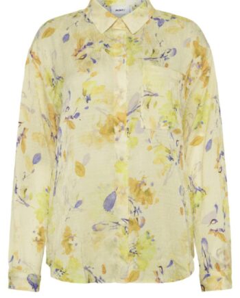 Moves Skjorte Lenora Pastel Yellow
