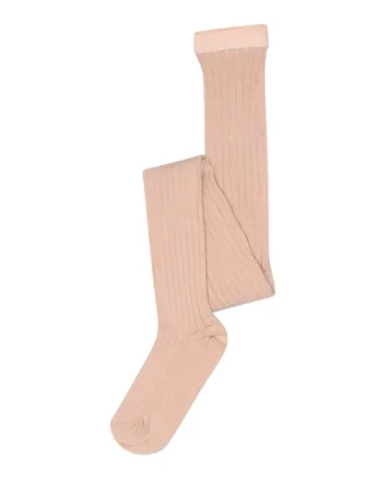 Mp Denmark Basic Rib Strømpebukser Pink 100