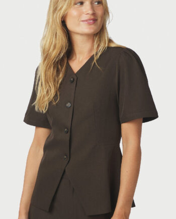 Neo Noir Bluse Jules Dark Brown
