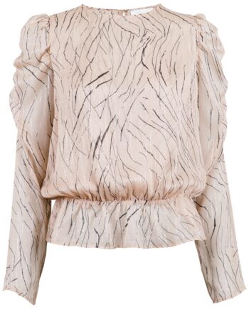 Neo Noir Bluse Karina Slim Graphic Creme