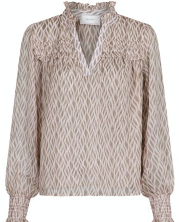 Neo Noir Bluse  Rhia Graphic Powder