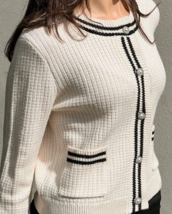Neo Noir Cardigan Tilda Ivory