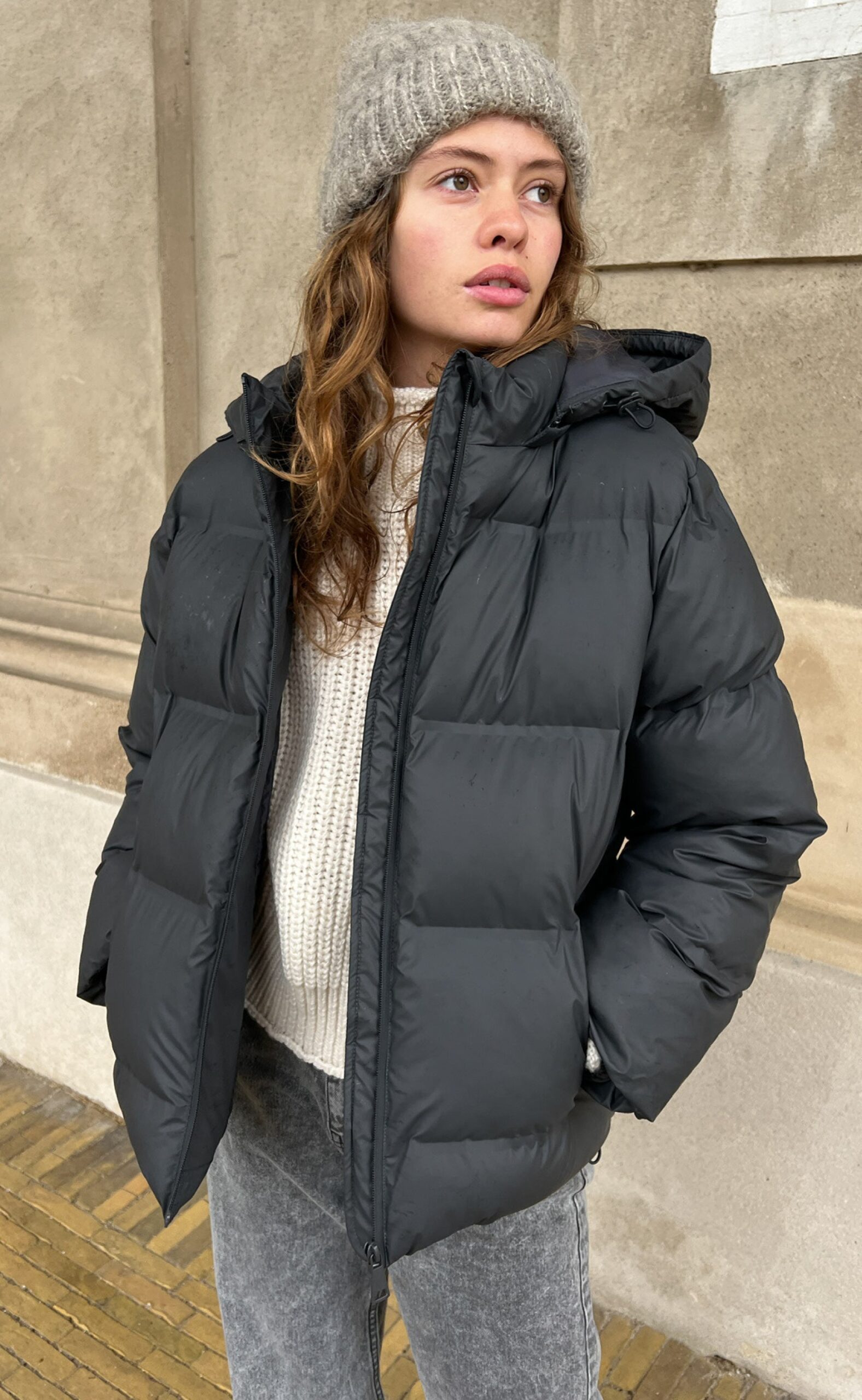 Neo Noir Jakke Fox Puffer Black
