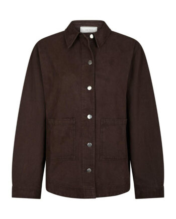 Neo Noir Jakke Tikken Solid Dark Brown