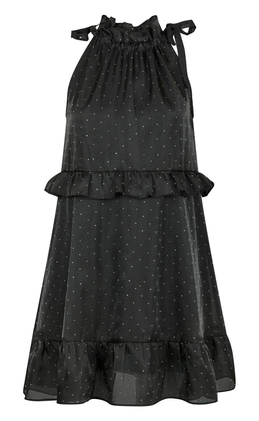 Neo Noir Kjole Rida Bedazzled Black