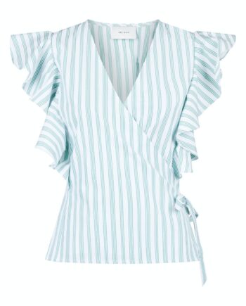 Neo Noir Top Anika Stripe Green