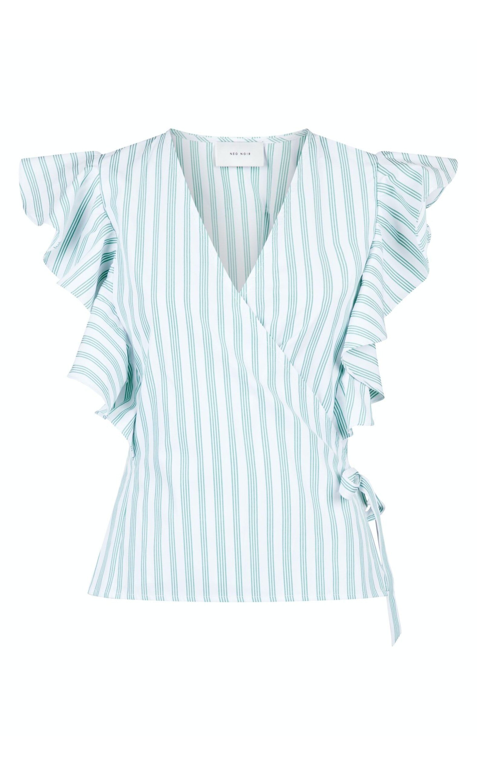Neo Noir Top Anika Stripe Green