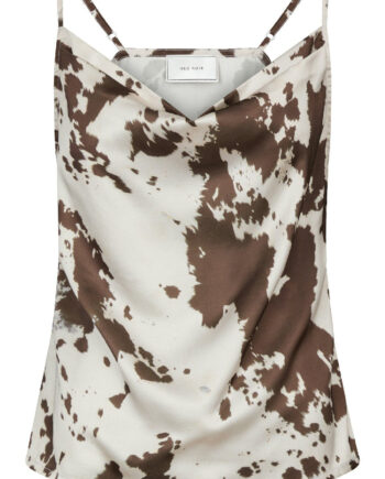 Neo Noir Top Lindy Cow Print Brown