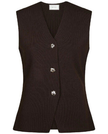 Neo Noir Vest Sway Smooth Dark Brown