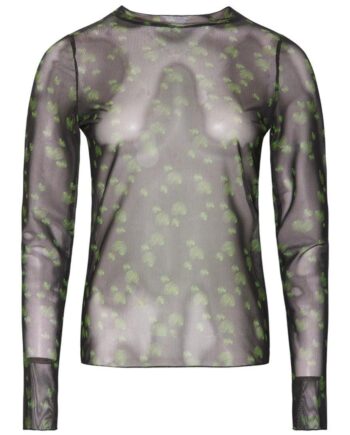 Noella Bluse Bea Trix Black With Green