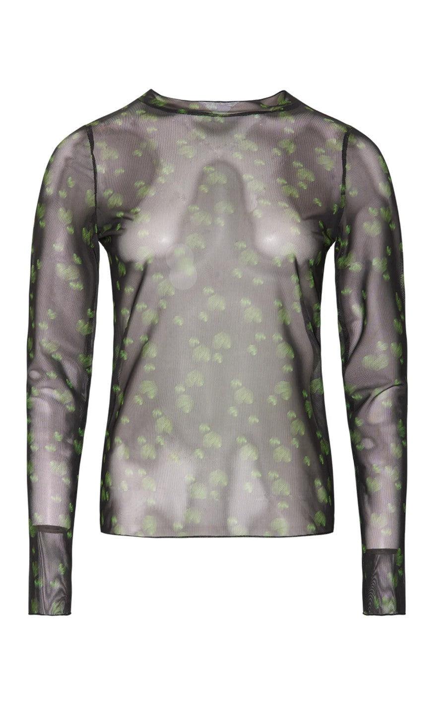 Noella Bluse Bea Trix Black With Green