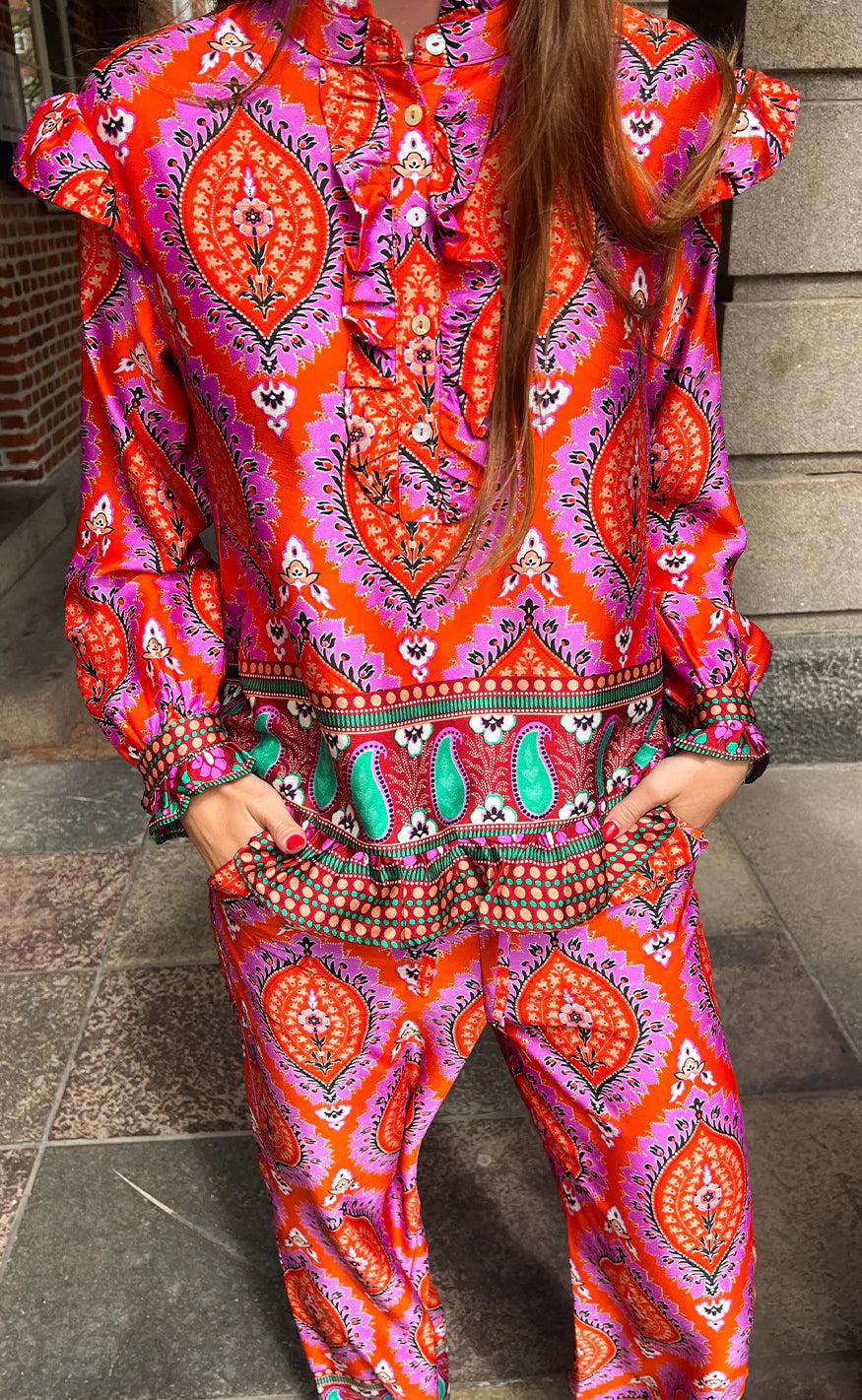 Noella Bluse Reno Trisha Print