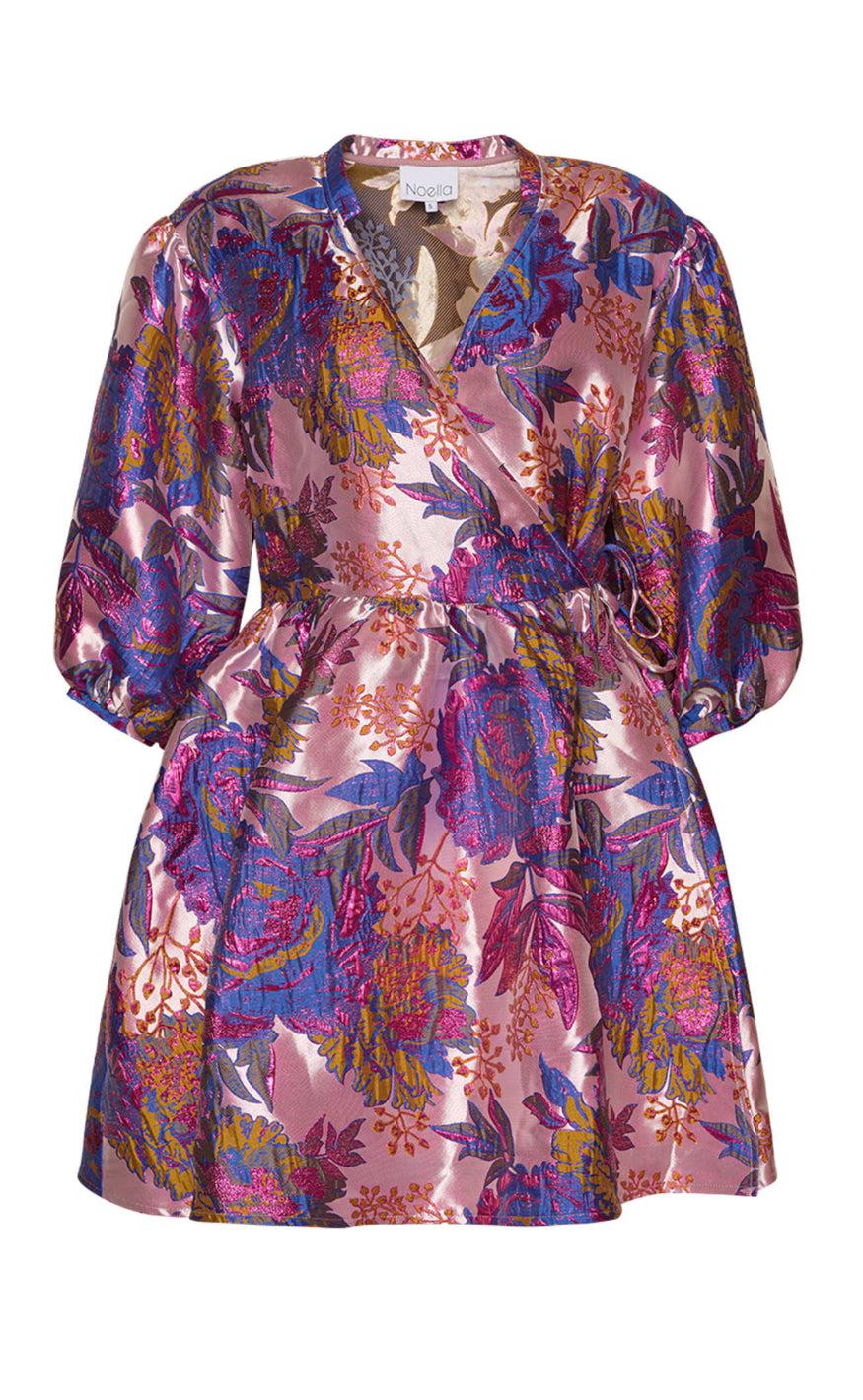 Noella Kjole Aya Wrap Fuchsia Mix