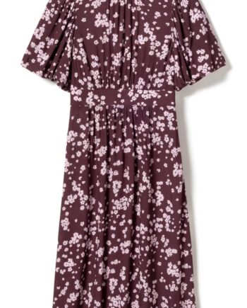 Noella Kjole Ruth Deja Burgundy Print
