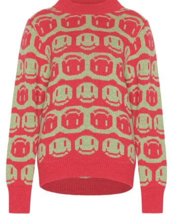 Noella Sweater Face Fuxia Lime Mix