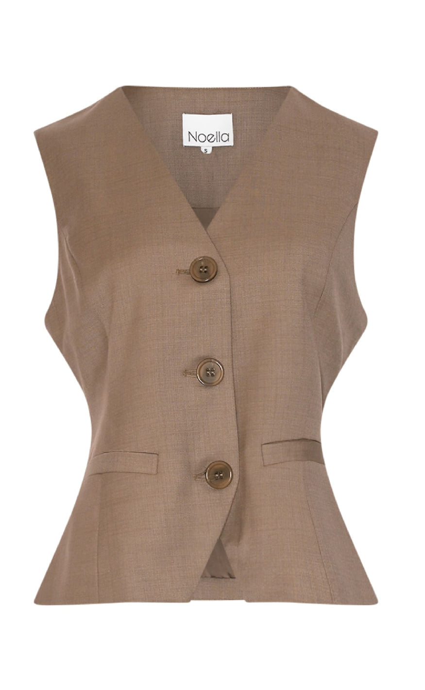 Noella Vest Kasaundra Timber Brown