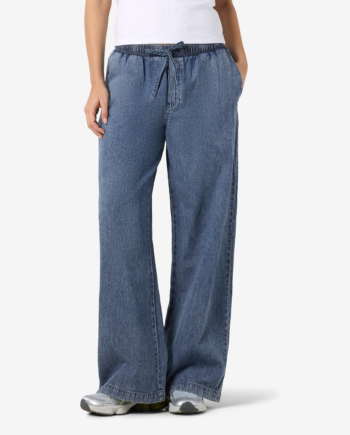 Noisy May Enza Dame Bukser Medium Blue Denim