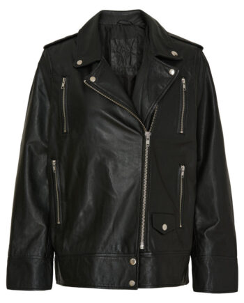 Notyz Jakke Biker Black    Silver Acc