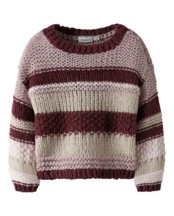 Oline Striktrøje Burgundy 104