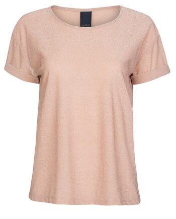 One Two Luxzuz Bluse Karin Metallic Rose