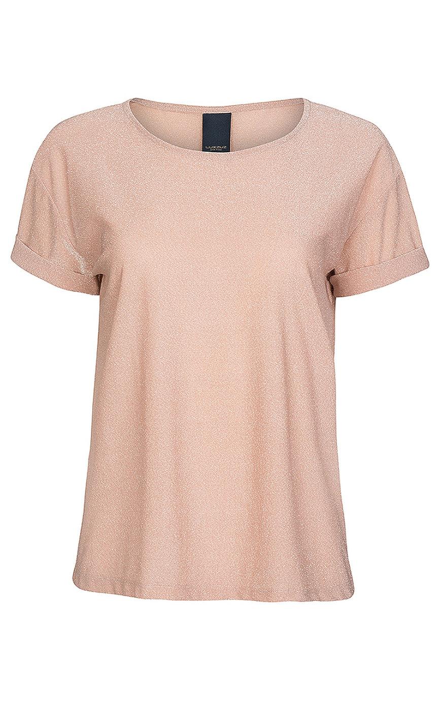 One Two Luxzuz Bluse Karin Metallic Rose