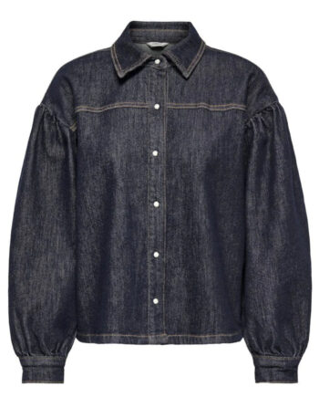 Only Skjorte Norela Dark Blue Denim
