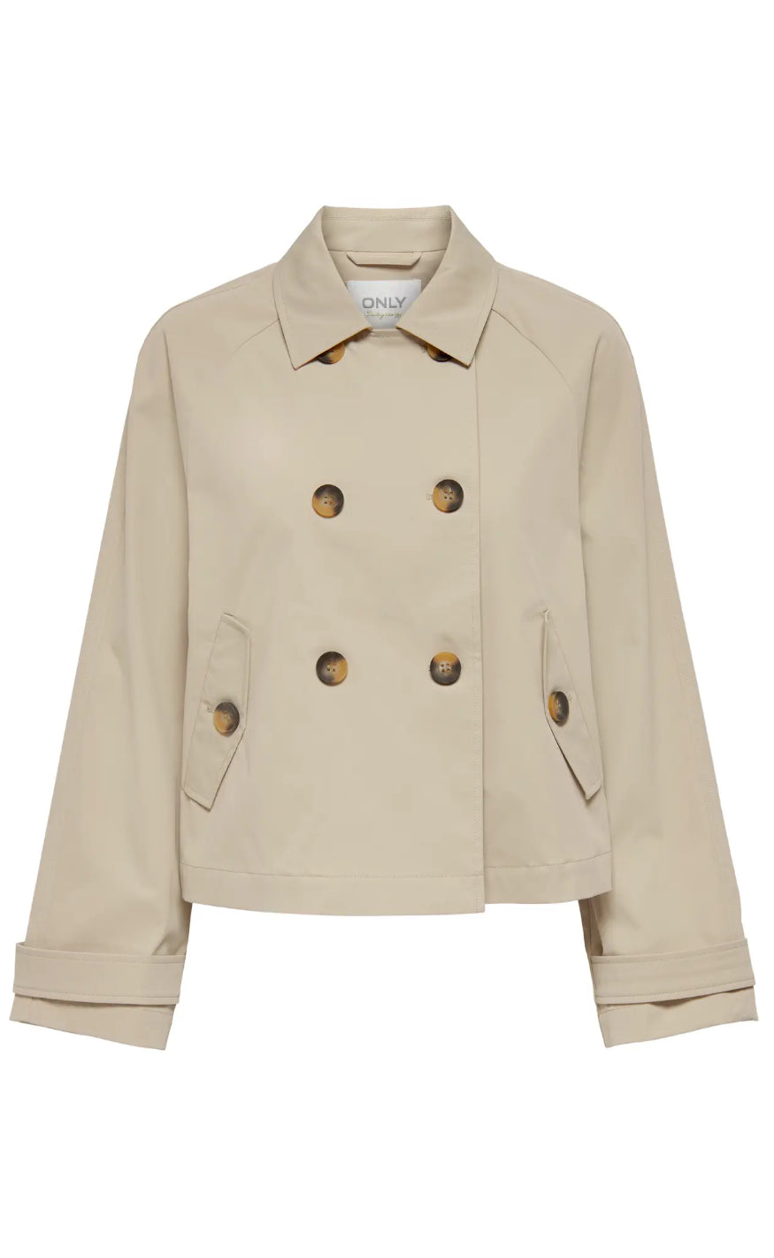 Only Trenchcoat April Oxford Tan