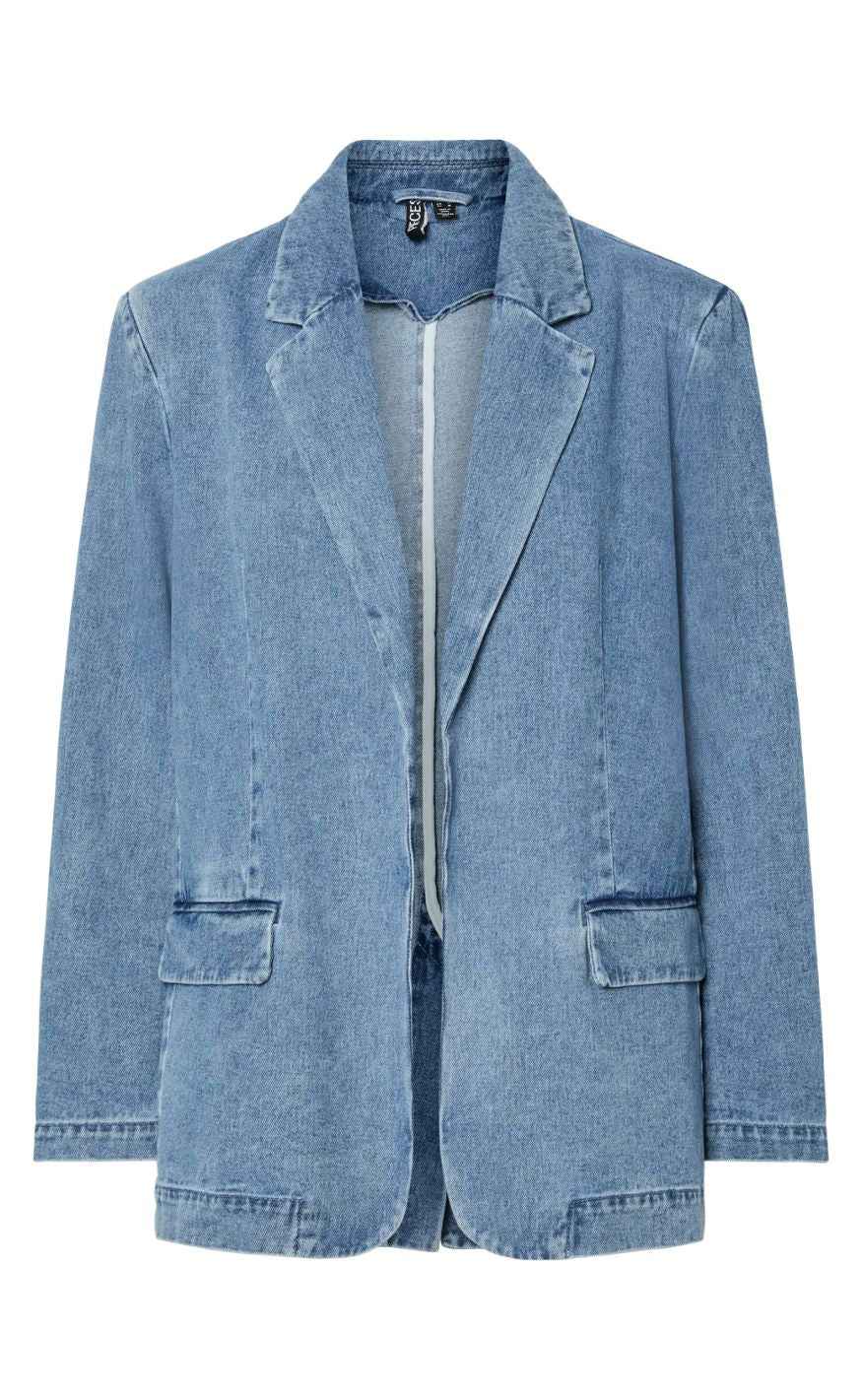 Pieces Blazer Fulla Light Blue Denim