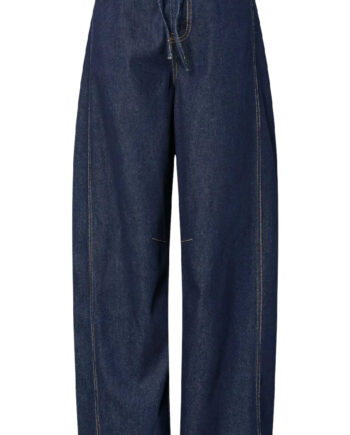 Pieces Bukser Fenna Dark Blue Denim