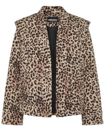 Pieces Jakke Saroline Tannin    Leopard
