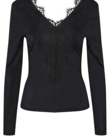 Pieces Top Ilu Black