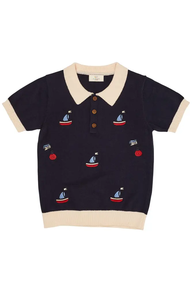 Polo Både Cream Navy 92